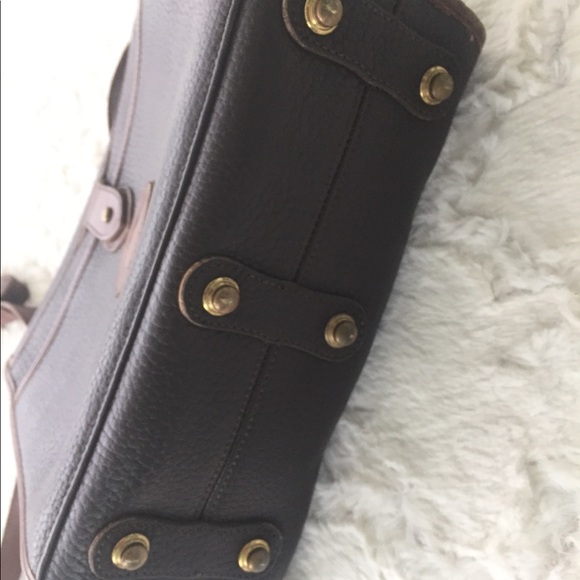 Vtg Dooney & Bourke All Weather Leather Black Bag - Picture 4 of 8